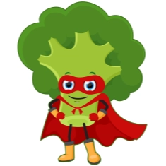 Craft Supply Classroom Cutout | Superhero Broccoli Vegetable Cutout